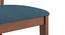 Augusta 4 Seater Dining Set (Blue, Dark Walnut Finish) by Urban Ladder - Design 1 Close View - 473940