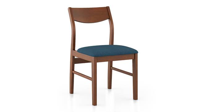 Augusta Dining Chair - Set Of 2 (Blue, Dark Walnut Finish) by Urban Ladder - Cross View Design 1 - 473956