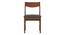 Augusta Dining Chair - Set Of 2 (Grey, Dark Walnut Finish) by Urban Ladder - Front View Design 1 - 473963