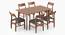 Augusta 6 Seater Dining Set (Grey, Dark Walnut Finish) by Urban Ladder - Front View Design 1 - 473965