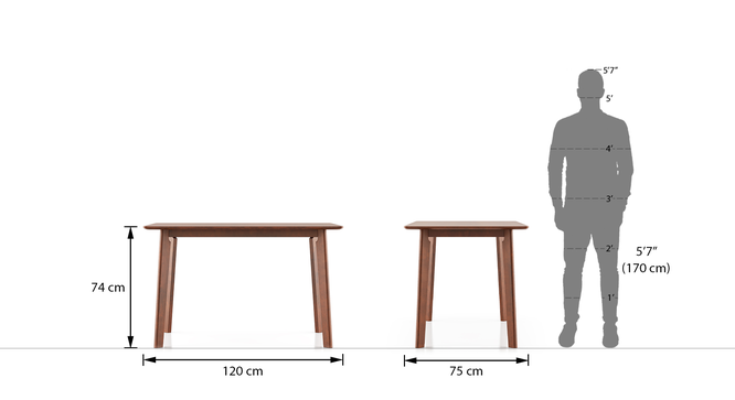 Augusta 4 Seater Dining Table Urban Ladder