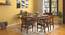 Augusta 6 Seater Dining Set (Grey, Dark Walnut Finish) by Urban Ladder - Full View Design 1 - 474236