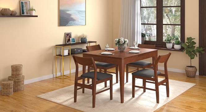 Ramanda 4 to 6 Extendable Dining Table (Dark Walnut Finish) by Urban Ladder - Full View Design 1 - 474252