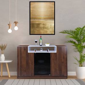 Engineered Wood Crockery Unit Design Luther Engineered Wood Sideboard in Matte Finish