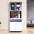 Nyle engineered wood crockery unit in columbian walnut lp