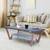 Rectangular engineered wood coffee table in frosty white lp