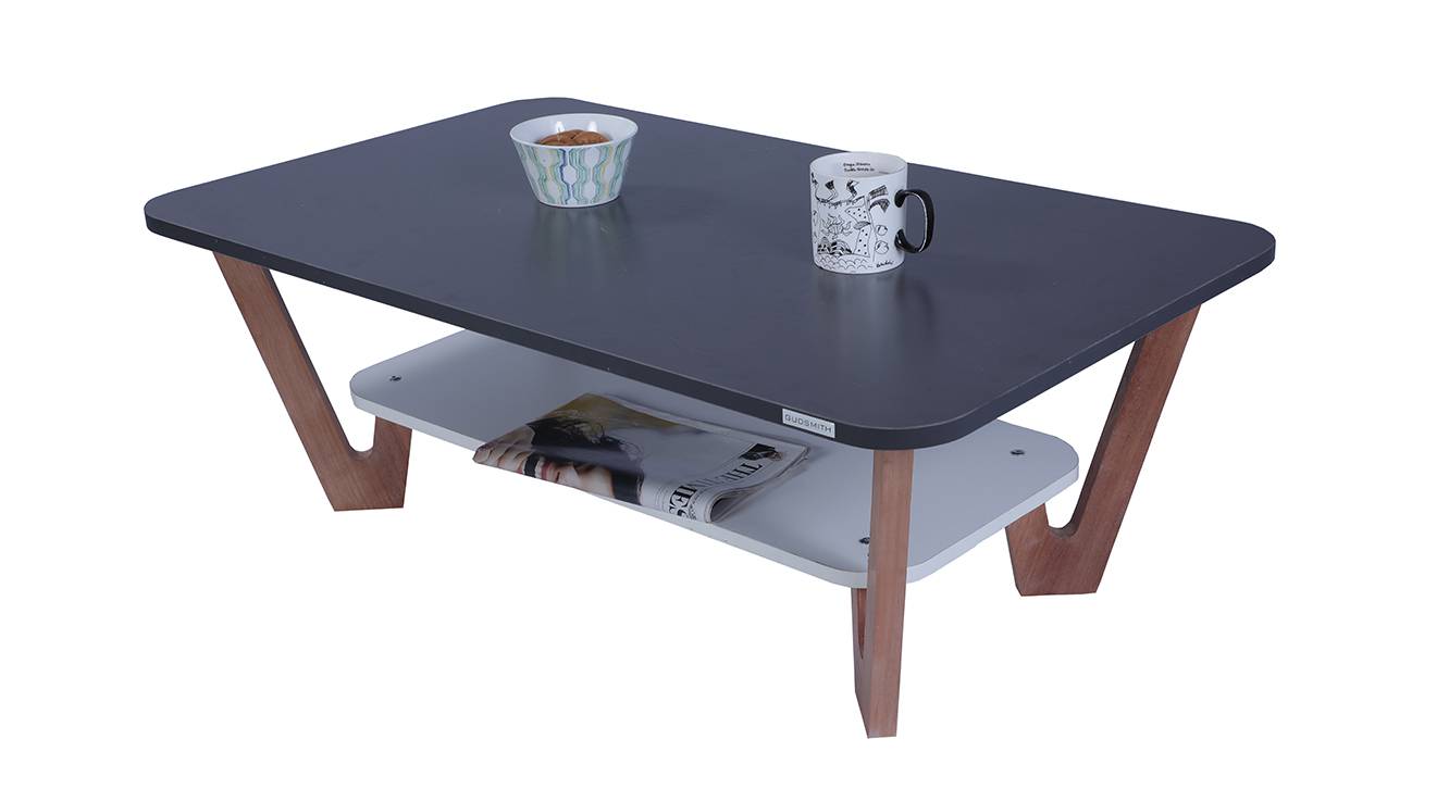 Rectangular Rectangular Engineered Wood Coffee Table in Matte Finish Urban Ladder