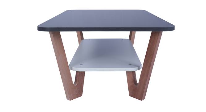 Rectangular Engineered Wood Coffee Table in Frosty White (Matte Finish, Frosty White & Graphite Grey) by Urban Ladder - Design 1 Side View - 474385