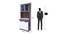 Nyle Engineered Wood Crockery Unit in Columbian Walnut (Matte Finish, Columbian Walnut) by Urban Ladder - Design 1 Dimension - 474399