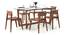 Bourdaine - Gordon 6 Seater Dining Set (Teak Finish) by Urban Ladder - Cross View Design 1 - 474416