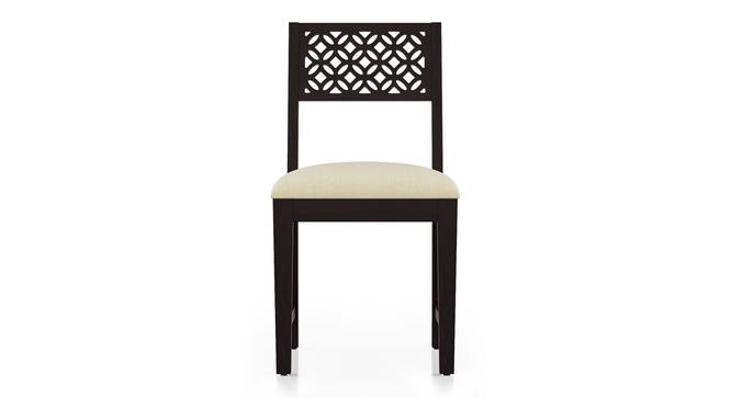 Alaca Dining Chair - Set of 2 (Mango Mahogany Finish, Camilla Ivory) by Urban Ladder - Cross View Design 1 - 474461