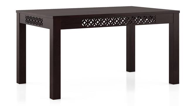 Alaca 6 Seater Dining Set (Mango Mahogany Finish, Camilla Ivory) by Urban Ladder - Cross View Design 1 - 474464