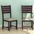 Michel dining chair provincial teak color semi gloss finish lp