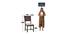 Michel Solid Wood Single Dining Chair - Set of 2 in Provincial Teak Finish (PROVINCIAL TEAK) by Urban Ladder - Design 1 Dimension - 475209