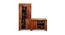 Aldo Solid Wood 36 pair Shoerack - with Seating in Honey Matte finish (HONEY) by Urban Ladder - Front View Design 1 - 475495