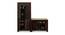 Alexander Solid Wood 36 pair Shoerack - with Seating in Walnut Matte finish (Walnut) by Urban Ladder - Front View Design 1 - 475498