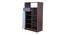 Engineered Wood 8 Pair Shoe Rack Without Seating in Frosty White Colour (Matte Finish, Columbian Walnut) by Urban Ladder - Design 1 Side View - 476294