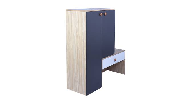 Engineered Wood 9 Pair Shoe Rack With Seating in Graphite Grey Colour (Matte Finish, New Light Walnut & Graphite Grey) by Urban Ladder - Cross View Design 1 - 476300