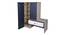 Engineered Wood 9 Pair Shoe Rack With Seating in Graphite Grey Colour (Matte Finish, New Light Walnut & Graphite Grey) by Urban Ladder - Design 1 Side View - 476301