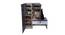 Engineered Wood 9 Pair Shoe Rack With Seating in Graphite Grey Colour (Matte Finish, New Light Walnut & Graphite Grey) by Urban Ladder - Design 1 Top View - 476302