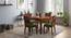 Arabia - Oribi 4 Seater Storage Dining Table Set (Teak Finish, Avocado Green) by Urban Ladder - Full View Design 1 - 476321