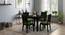 Arabia - Oribi 4 Seater Storage Dining Table Set (Mahogany Finish, Avocado Green) by Urban Ladder - Full View Design 1 - 476344