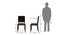 Arabia - Oribi 4 Seater Storage Dining Table Set (Mahogany Finish, Avocado Green) by Urban Ladder - Dimension Design 1 - 476349