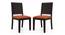 Arabia - Oribi 4 Seater Storage Dining Table Set (Mahogany Finish, Burnt Orange) by Urban Ladder - Front View Design 1 - 476353