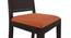 Arabia - Oribi 4 Seater Storage Dining Table Set (Mahogany Finish, Burnt Orange) by Urban Ladder - Close View Design 1 - 476355
