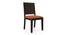 Arabia - Oribi 6 Seater Dining Table Set (Mahogany Finish, Burnt Orange) by Urban Ladder - Cross View Design 1 - 476374