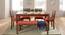 Arabia - Oribi 6 Seater Dining Set (With Bench) (Teak Finish, Burnt Orange) by Urban Ladder - Full View Design 1 - 476413