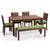 Arabia oribi 4 seater upholstered bench dining set 0 lp