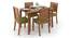 Arabia XXL - Oribi 8 Seater Dining Table Set (Teak Finish, Avocado Green) by Urban Ladder - Half View Design 1 - 476483