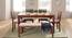 Brighton Large - Oribi 6 Seater Dining Table Set (With Upholstered Bench) (Teak Finish, Wheat Brown) by Urban Ladder - Full View Design 1 - 476617