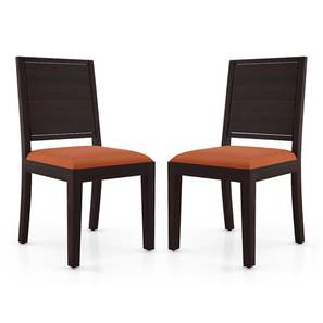 Dining Chairs In Mumbai Design Oribi Solid Wood Dining Chair set of 2 in Mahogany Finish