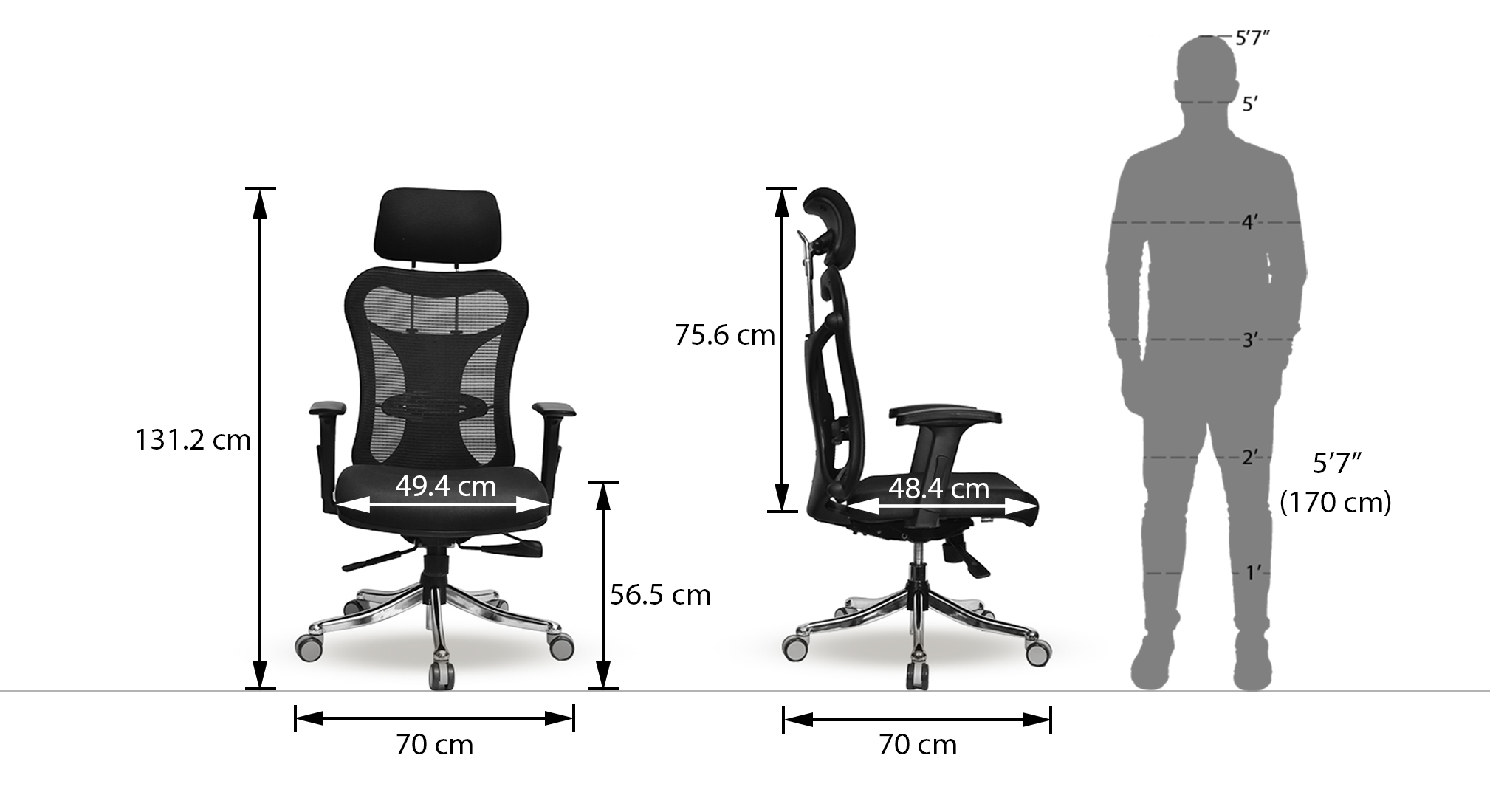 Dewey high back study chair new 5
