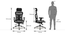 Dewey High Back Study Chair (Black) by Urban Ladder - Dimension Design 1 - 