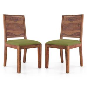 Dining Chairs Design Oribi Solid Wood Dining Chair set of 2 in Teak Finish