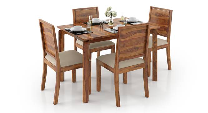 Oribi Dining Chairs - Set of 2 (Teak Finish, Wheat Brown) by Urban Ladder - Half View Design 1 - 476770