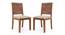 Oribi Dining Chairs - Set of 2 (Teak Finish, Wheat Brown) by Urban Ladder - Front View Design 1 - 476771