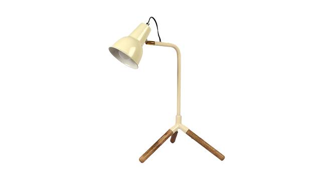 Crane Study Lamp (White Base Finish, Barrel Shade Shape, White Shade Color) by Urban Ladder - Cross View Design 1 - 
