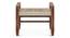 Fijara Woven Bench (Solid wood) (Teak Finish, One Seater) by Urban Ladder - Front View Design 1 - 476815