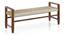 Fijara Woven Bench (Solid wood) (Teak Finish, Two Seater) by Urban Ladder - Cross View Design 1 - 476822