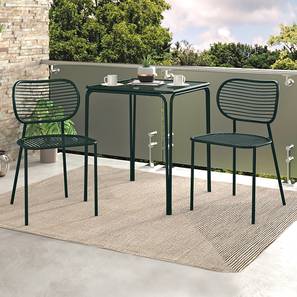 Balcony Sets Design Joyce Square Metal Outdoor Table in Green Colour