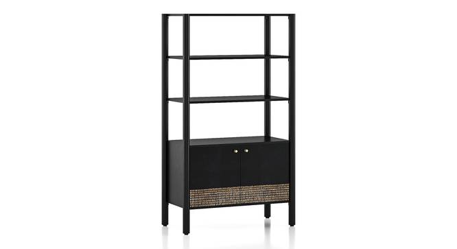 Gaku Bookshelf (Charcoal Black, Charcoal Black, Semi Gloss Finish) by Urban Ladder - Cross View Design 1 - 476851