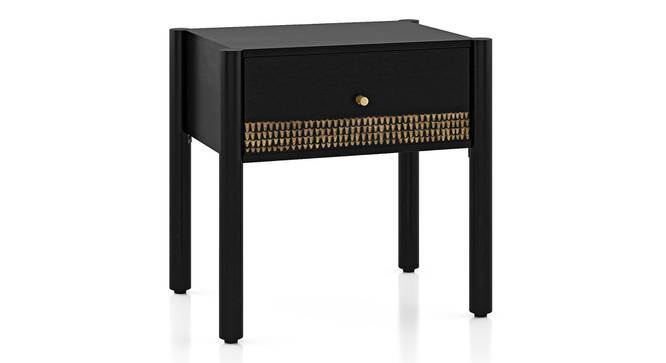 Gaku Bedside Table (Charcoal Black) by Urban Ladder - Cross View Design 1 - 476854