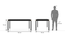 Gaku 6 Seater Dining Table (Charcoal Black) by Urban Ladder - Design 1 Dimension - 476868