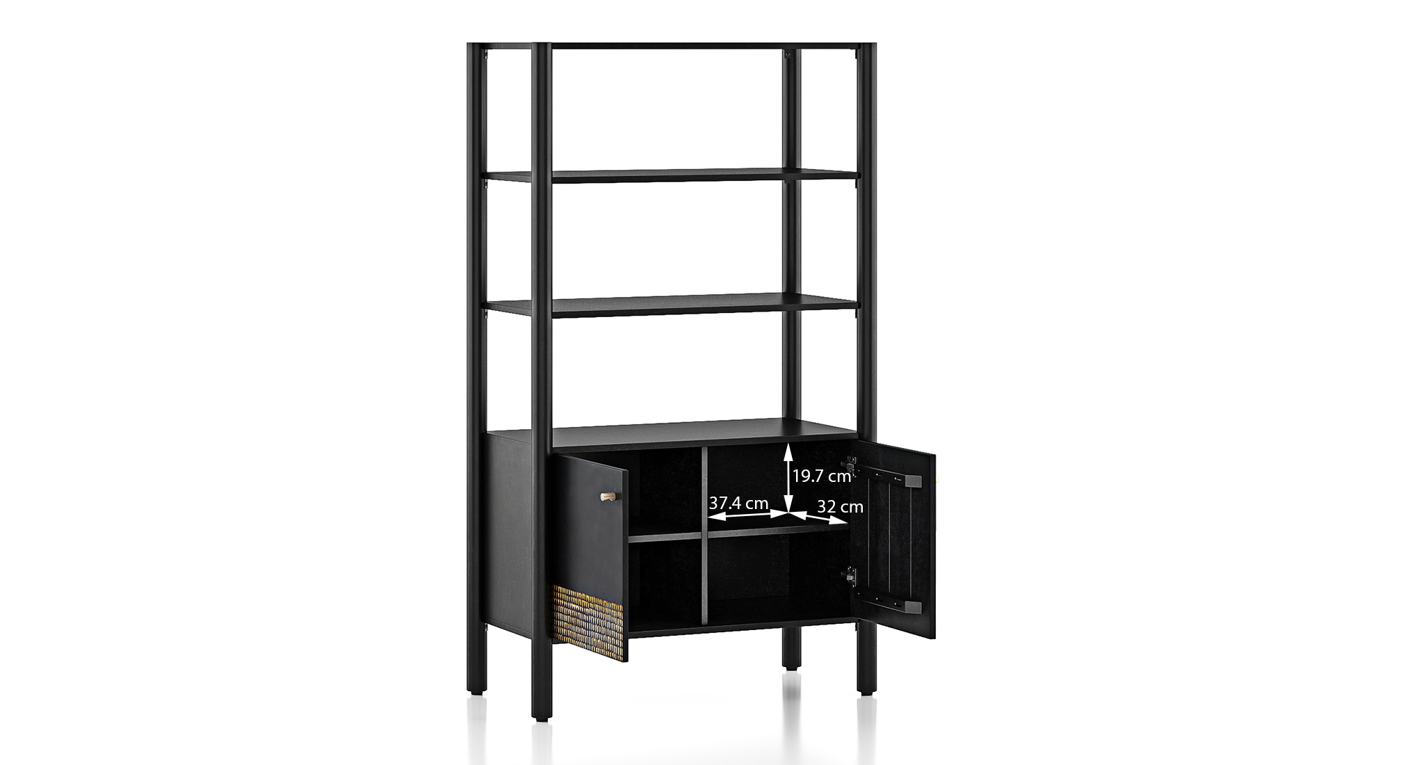 Gaku bookshelf charcoal black 6