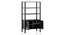 Gaku Bookshelf (Charcoal Black, Charcoal Black, Semi Gloss Finish) by Urban Ladder - Design 1 Dimension - 476870