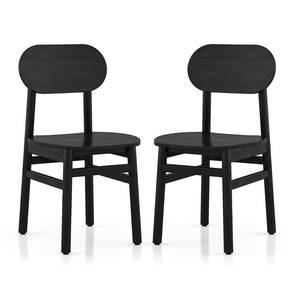 Dining Chairs Design Gaku Dining Chair - Set of 2 (Charcoal Black)